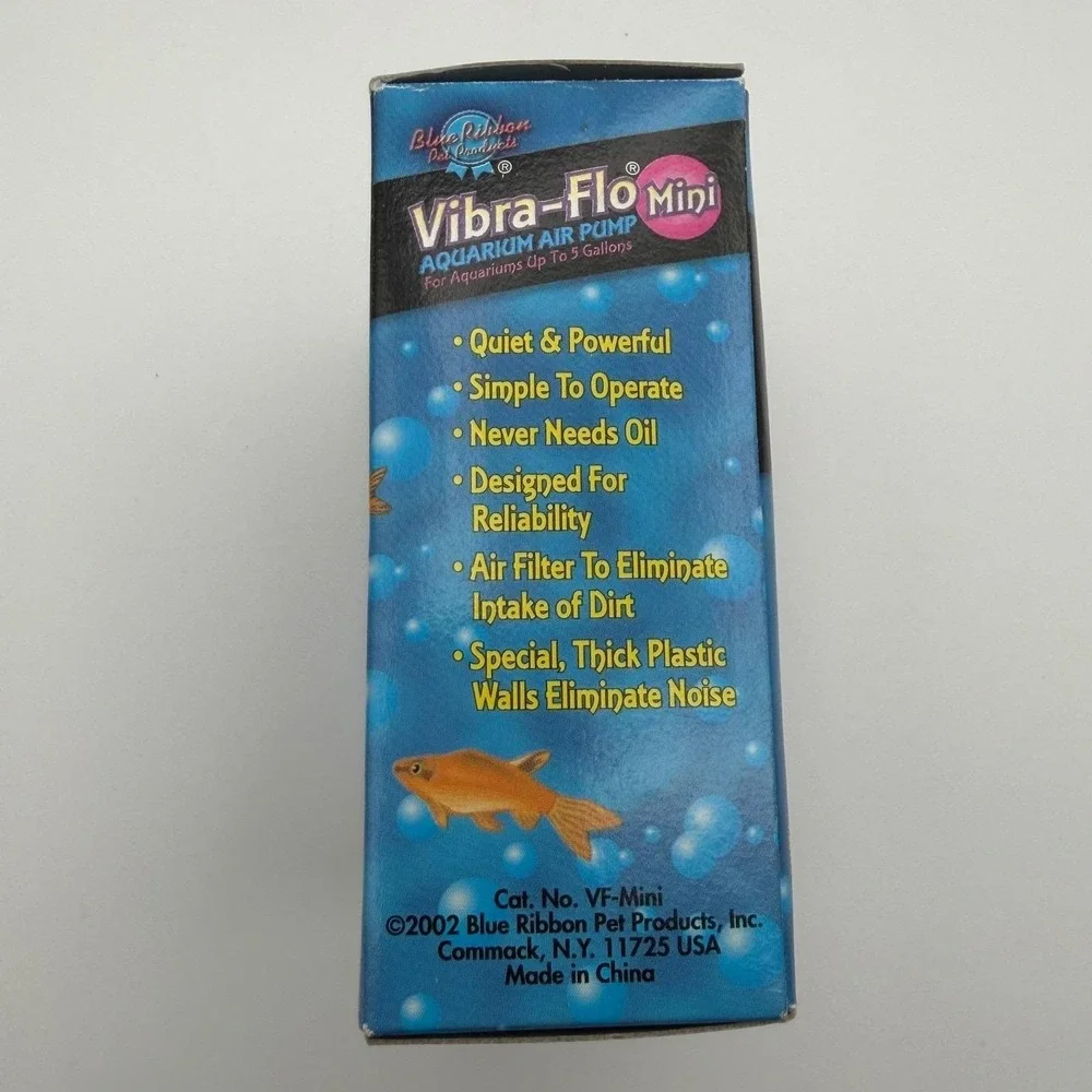 Blue Ribbon Vibra-Flo Mini Aquarium‎ Air Pump For Aquariums Up To 5 Gallons